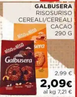 Coop GALBUSERA RISOSURISO CEREALI/CEREALI CACAO offerta