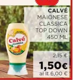Coop CALVÉ MAIONESE CLASSICA TOP DOWN 450 ML offerta