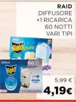 Coop RAID DIFFUSORE +1 RICARICA offerta
