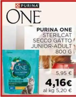 Coop PURINA ONE STERILCAT SECCO GATTO JUNIOR-ADULT 800 G offerta