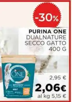 Coop PURINA ONE DUALNATURE SECCO GATTO 400 G offerta