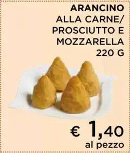 Coop ARANCINO ALLA CARNE/PROSCIUTTO E MOZZARELLA 220 G offerta
