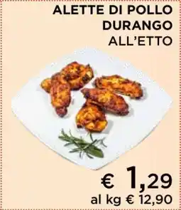 Coop ALETTE DI POLLO DURANGO ALL’ETTO offerta