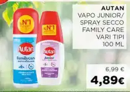 Coop AUTAN VAPO JUNIOR/SPRAY SECCO FAMILY CARE offerta