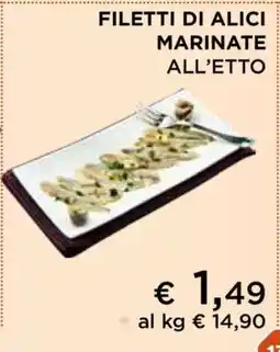 Coop FILETTI DI ALICI MARINATE ALL’ETTO offerta