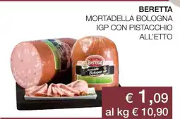 Coop BERETTA MORTADELLA BOLOGNA IGP CON PISTACCHIO ALL’ETTO offerta