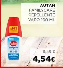 Coop AUTAN FAMILYCARE REPELLENTE VAPO 100 ML offerta