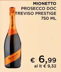 Coop MIONETTO PROSECCO DOC TREVISO PRESTIGE offerta