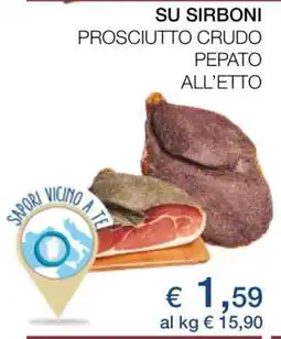 Coop SU SIRBONI PROSCIUTTO CRUDO PEPATO offerta