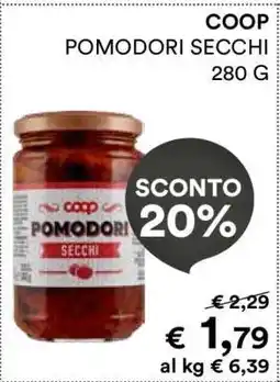 Coop COOP POMODORI SECCHI 280 G offerta