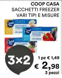 Coop COOP CASA SACCHETTI FREEZER offerta