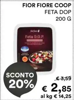 Coop FIOR FIORE COOP FETA DOP 200 G offerta