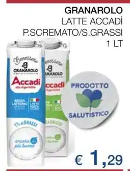 Coop GRANAROLO LATTE ACCADÌ P.SCREMATO/S.GRASSI offerta