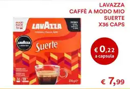 Coop LAVAZZA CAFFÈ A MODO MIO SUERTE X36 CAPS offerta