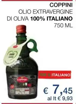 Coop COPPINI OLIO EXTRAVERGINE DI OLIVA 100% ITALIANO offerta