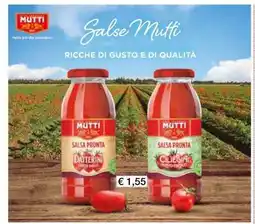 Coop Mutti Salsa Pronta Datterini offerta