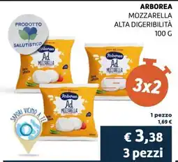 Coop Arborea Mozzarella Alta Digeribilità offerta