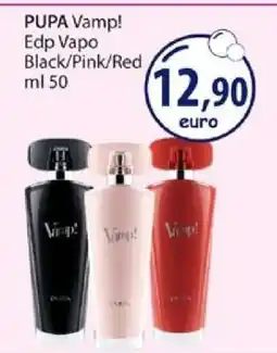 Acqua & Sapone PUPA Vamp! Edp Vapo Black/Pink/Red ml 50 offerta