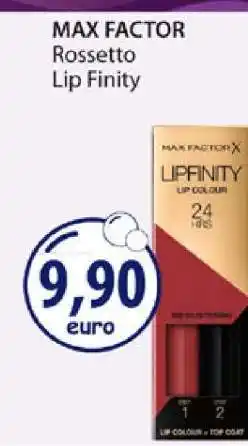 Acqua & Sapone MAX FACTOR Rossetto Lip Finity offerta