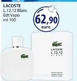 Acqua & Sapone LACOSTE L.12.12 Blanc Edt Vapo ml 100 offerta