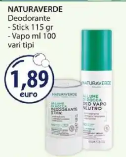 Acqua & Sapone NATURAVERDE Deodorante offerta
