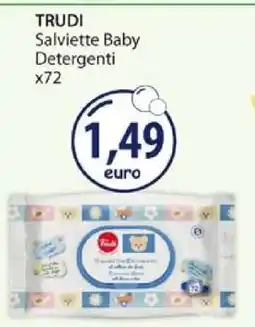 Acqua & Sapone TRUDI Salviette Baby Detergenti x72 offerta