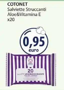 Acqua & Sapone COTONET Salviette Struccanti Aloe&Vitamina E x20 offerta