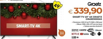 Todis Gr49e9000as smart tv offerta