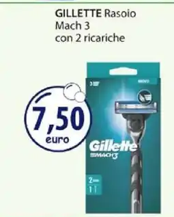 Acqua & Sapone GILLETTE Rasoio Mach 3 con 2 ricariche offerta