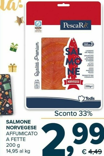 Todis Salmone affumicato offerta