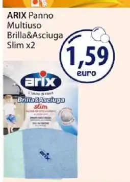 Acqua & Sapone ARIX Panno Multiuso Brilla&Asciuga Slim x2 offerta