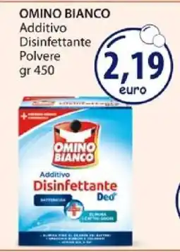 Acqua & Sapone OMINO BIANCO Additivo Disinfettante Polvere gr 450 offerta