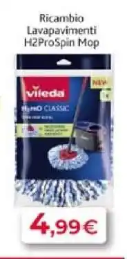 Acqua & Sapone Ricambio Lavapavimenti H2ProSpin Mop offerta