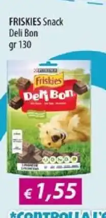 Acqua & Sapone FRISKIES Snack Deli Bon offerta