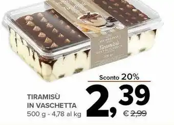 Todis Tiramisu in vaschetta offerta