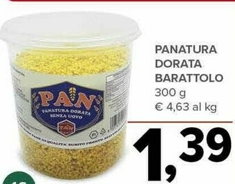 Todis Pan - panatura dorata senza uovo 300 g(ml) offerta