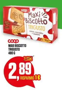 Coop Coop maxi biscotto trigusto offerta