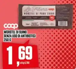 Coop Coop würstel di suino senza uso di antibiotici offerta