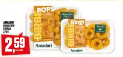 Coop Amadori birbe pops o rings offerta