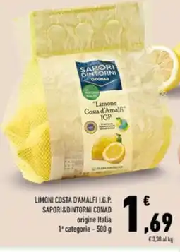 Conad Sapori dintorni sapori&dintorni conad oni costa d'amalfi i.g.p. origine italia 1ª categoria offerta