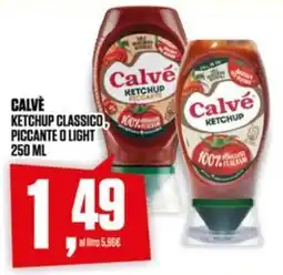 Coop Calve ketchup classico, piccante o light offerta