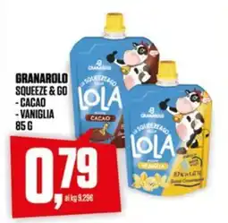 Coop Granarolo squeeze & go - cacao -vaniglia offerta