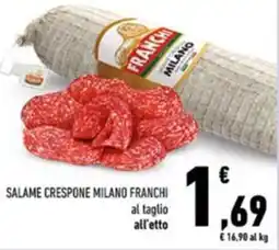 Conad Salame crespone milano franchi offerta