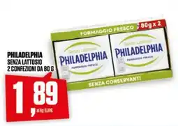 Coop Philadelphia senza lattosio offerta