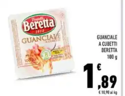 Conad Guanciale a cubetti beretta offerta