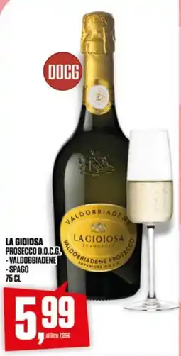 Coop La gioiosa prosecco d.o.c.g. -valdobbiadene - spago offerta