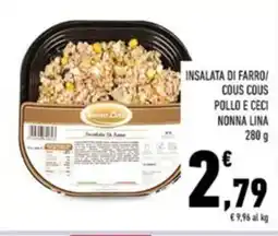 Conad Nonna lina insalata di farro/ / cous cous pollo e ceci offerta