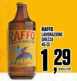 Coop Raffo lavorazione grezza offerta