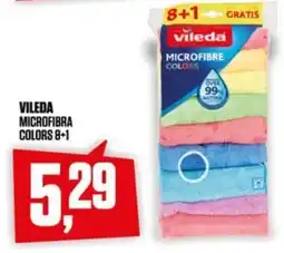 Coop Vileda microfibra colors 8+1 offerta