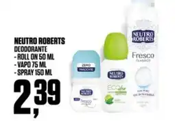 Coop Neutro roberts deodorante offerta